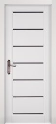 Межкомнатная дверь из массива ольхи Премьер плюс ПЧО (Белая эмаль)