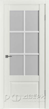 Межкомнатная дверь Emalex ER2 ПО (Midwhite/White cloud)