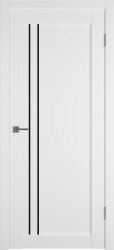 Межкомнатная дверь Emalex 33 ПО (Ice/Black gloss)
