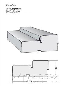 Коробка стандартная 2080х75х40