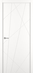 Межкомнатная дверь Chaos ПГ (Белая эмаль)