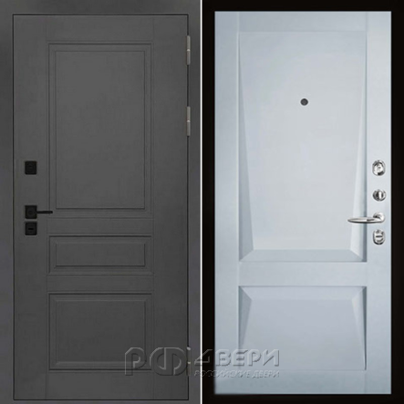 Входная металлическая дверь Solid Perfecto (Cерый нубук soft/Barhat light grey)