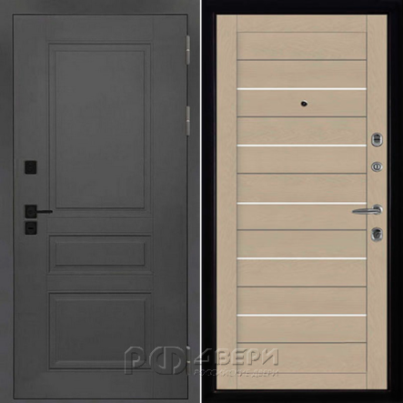 Входная металлическая дверь Solid LIGHT 2127 (Cерый нубук soft/Кремовый Soft)