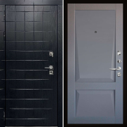 Входная металлическая дверь Albero black Perfecto (Грань/Barhat grey)