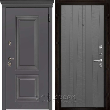 Входная металлическая дверь Гранит Термо Trend (Горький шоколад/Grigio (Ral 7015))