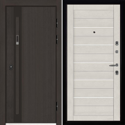 Входная металлическая дверь Элит Термо LIGHT 2127 (Темный дуб/Бьянка Soft)