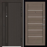 Входная металлическая дверь Элит Термо LIGHT 2127 (Темный дуб/Тортора Soft)