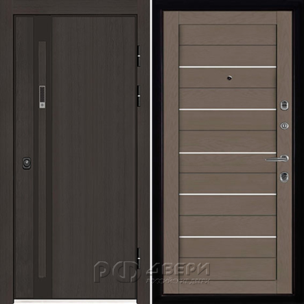 Входная металлическая дверь Элит Термо LIGHT 2127 (Темный дуб/Тортора Soft)