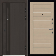 Входная металлическая дверь Элит Термо LIGHT 2127 (Темный дуб/Кремовый Soft)