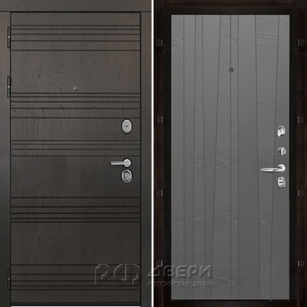 Входная металлическая дверь Министр Trend (Горький шоколад/Grigio (Ral 7015))