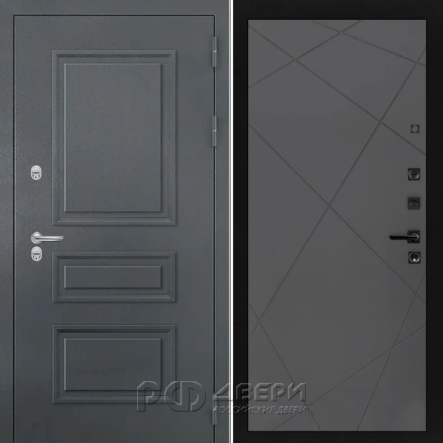 Входная металлическая дверь Терморазрыв M+ 24 (RAL 7024/Графит)