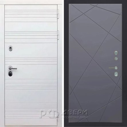 Входная металлическая дверь ART 39 Ultima 291 (Силк сноу/Силк титан)