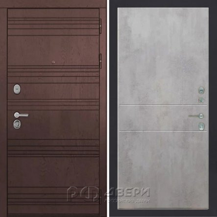 Входная металлическая дверь ART 39 Ultima 290 (Ясень шоколадный/Бетон темный)