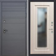 Входная металлическая дверь ART 39 Ultima 120 (Силк титан/Зеркало беленый дуб)