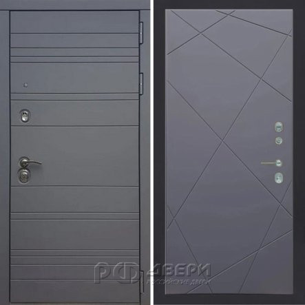 Входная металлическая дверь ART 39 Ultima 291 (Силк титан/Силк титан)