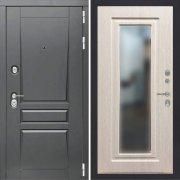 Входная металлическая дверь ART S6 Ultima 120 (Альберо Грей/Зеркало беленый дуб)