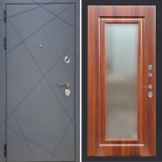 Входная металлическая дверь ART 50 Ultima 120 (Серый мат/Зеркало береза мореная)