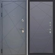 Входная металлическая дверь ART 50 Ultima 291 (Серый мат/Силк титан)