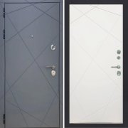 Входная металлическая дверь ART 50 Ultima 291 (Серый мат/Силк сноу)
