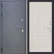 Входная металлическая дверь ART 50 Ultima 243 (Серый мат/Сандал белый)
