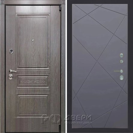 Входная металлическая дверь ART 42 Ultima 291 (Лиственница серая/Силк титан)