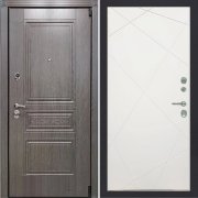 Входная металлическая дверь ART 42 Ultima 291 (Лиственница серая/Силк сноу)