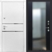 Входная металлическая дверь ART 15 Ultima 16 (Силк Сноу/Зеркало венге)