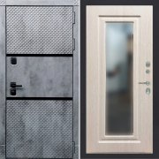 Входная металлическая дверь ART 15 Ultima 120 (Бетон темный/Зеркало беленый дуб)
