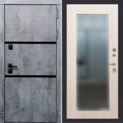 Входная металлическая дверь ART 15 Ultima (Бетон темный/Зеркало беленый дуб)