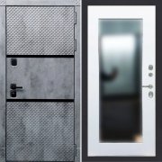 Входная металлическая дверь ART 15 Ultima (Бетон темный/Зеркало силк сноу)
