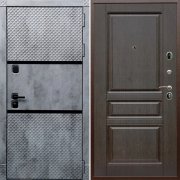 Входная металлическая дверь ART 15 Ultima 243 (Бетон темный/Венге)
