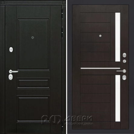 Входная металлическая дверь ART S3 02 (Венге/Венге)