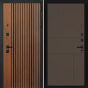 Входная металлическая дверь ART S4 21 (Дуб кантри темный/Смоки)