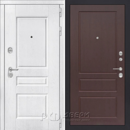 Металлическая дверь Reverse ART S6 03 (Альберо браш/Орех премиум)