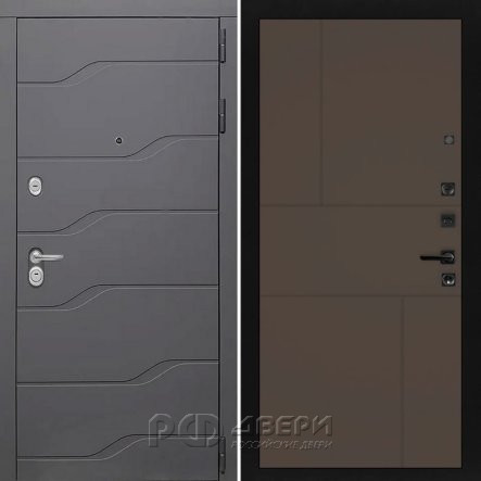 Входная металлическая дверь ART S7 21 (Графит софт/Смоки)