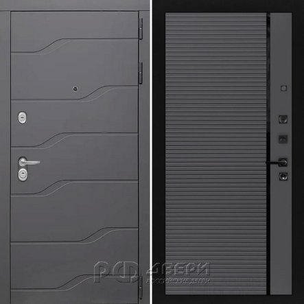 Входная металлическая дверь ART S7 22 (Графит софт/Графит)