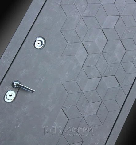 Входная металлическая дверь ART S8 13 (Бетон темный/Грей софт)