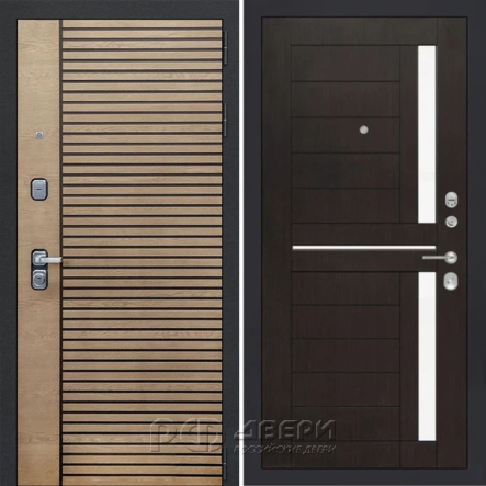 Входная металлическая дверь ART S9 loft 02 (Табак/Венге)