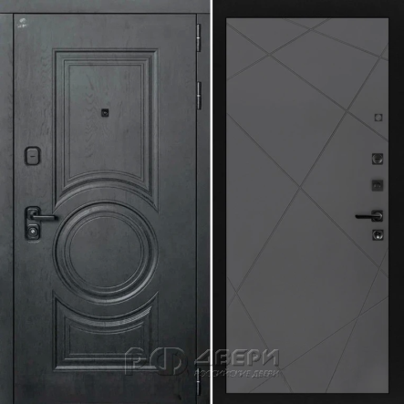 Входная металлическая дверь ART S12 24 (Альберо блэк/Графит)
