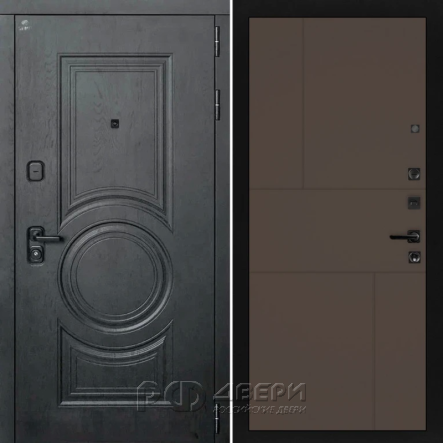 Входная металлическая дверь ART S12 21 (Альберо блэк/Смоки)