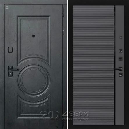 Входная металлическая дверь ART S12 22 (Альберо блэк/Графит)