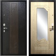 Входная металлическая дверь Лекс 9 (Черный крокодил/Беленый дуб)