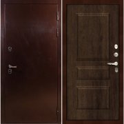 Металлическая дверь Reverse Термо Сибирь (Антик медный/Алмон 28 №60)