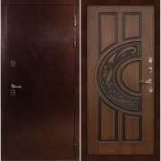 Входная металлическая дверь Термо Сибирь (Антик медный/Голден патина №27)