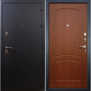 Входная металлическая дверь Рим (Черный шелк/Береза мореная №11)