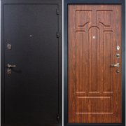 Входная металлическая дверь Рим (Черный шелк/Береза мореная №26)