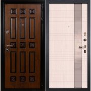 Входная металлическая дверь Гладиатор Винорит Новита (Голден патина/Беленый дуб №52)