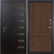 Входная металлическая дверь Витязь Энигма (Черный шелк/Орех №57)