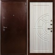Входная металлическая дверь Цезарь 5А (Антик медный/Сандал белый №44)