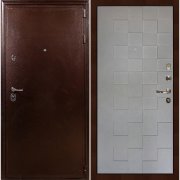 Входная металлическая дверь Цезарь 5А Квадро (Антик медный/Графит софт №72)
